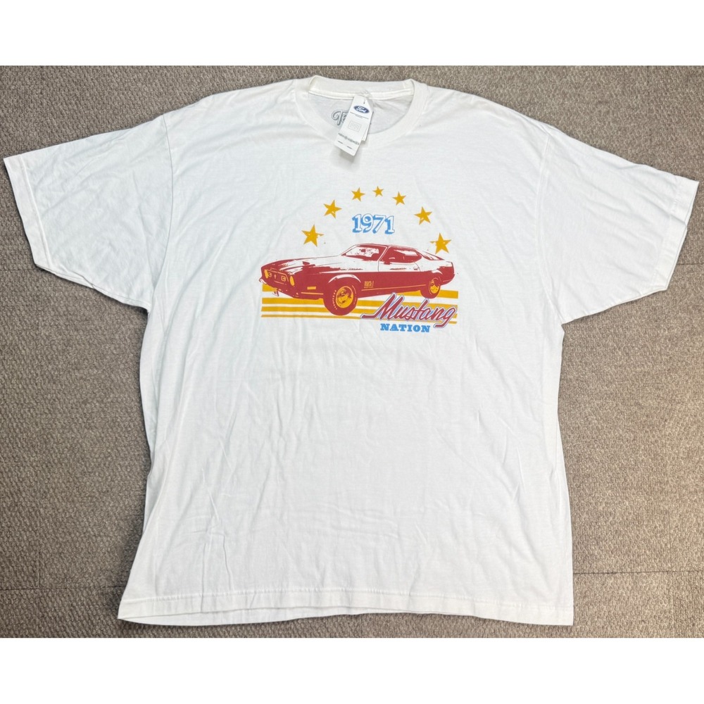 Tee Luv 1971 Mach 1 Ford Mustang Nation Short T-Shirt‎ Size 2XL